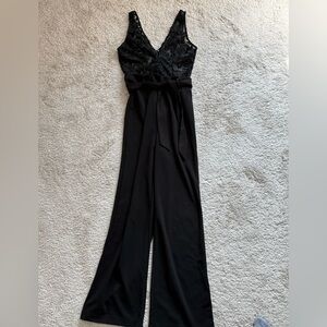 AKIRA Black Lace Jumpsuit